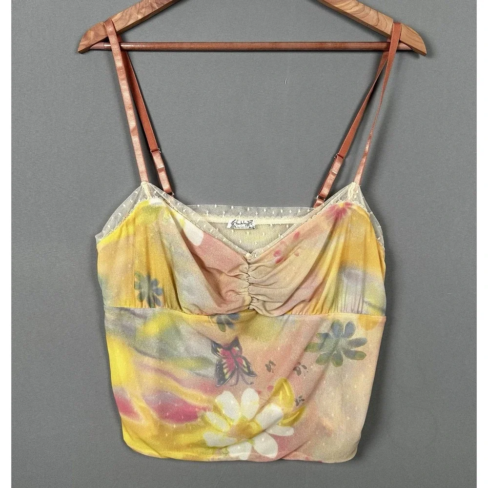 Free People x‎ Revolve Airbrush Dreams Cami top in the Airbrush Combo color.